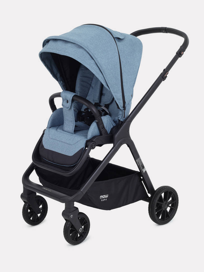 Коляска 2 в 1 Mowbaby Move 2023 с сумкой Blue