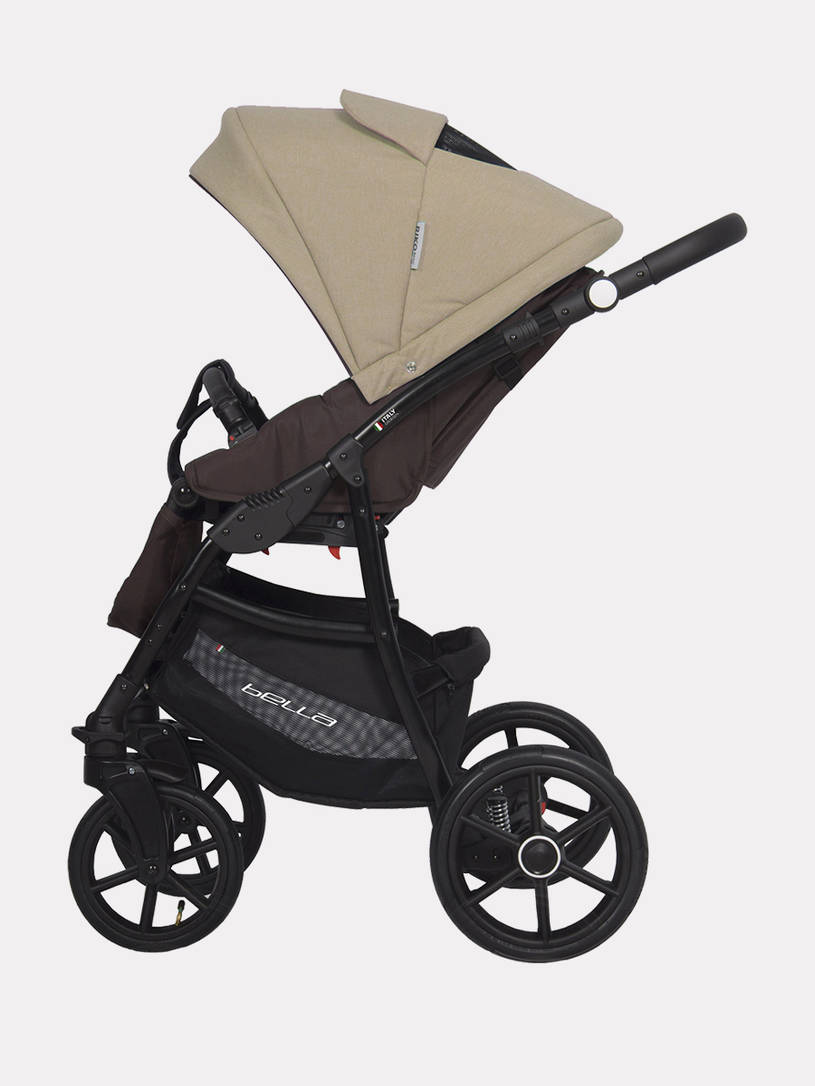 Коляска 2 в 1 Riko Basic Bella 07 коричнево-бежевый