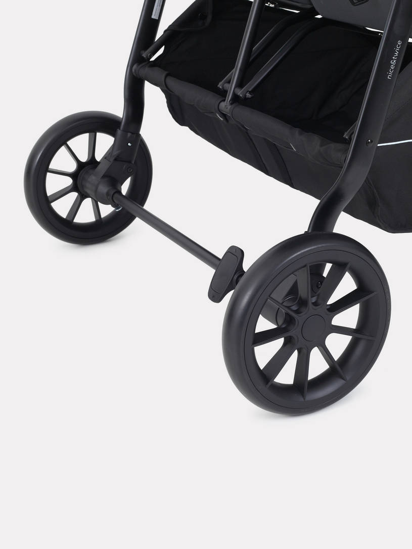 Коляска прогулочная для двойни Rant Twinny Graphite 2025