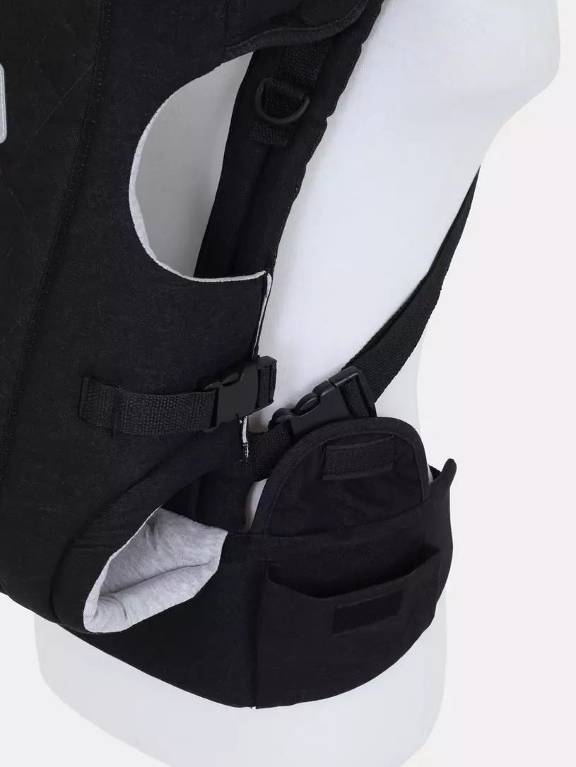 Рюкзак-кенгуру Топотушки Деним стежка черный