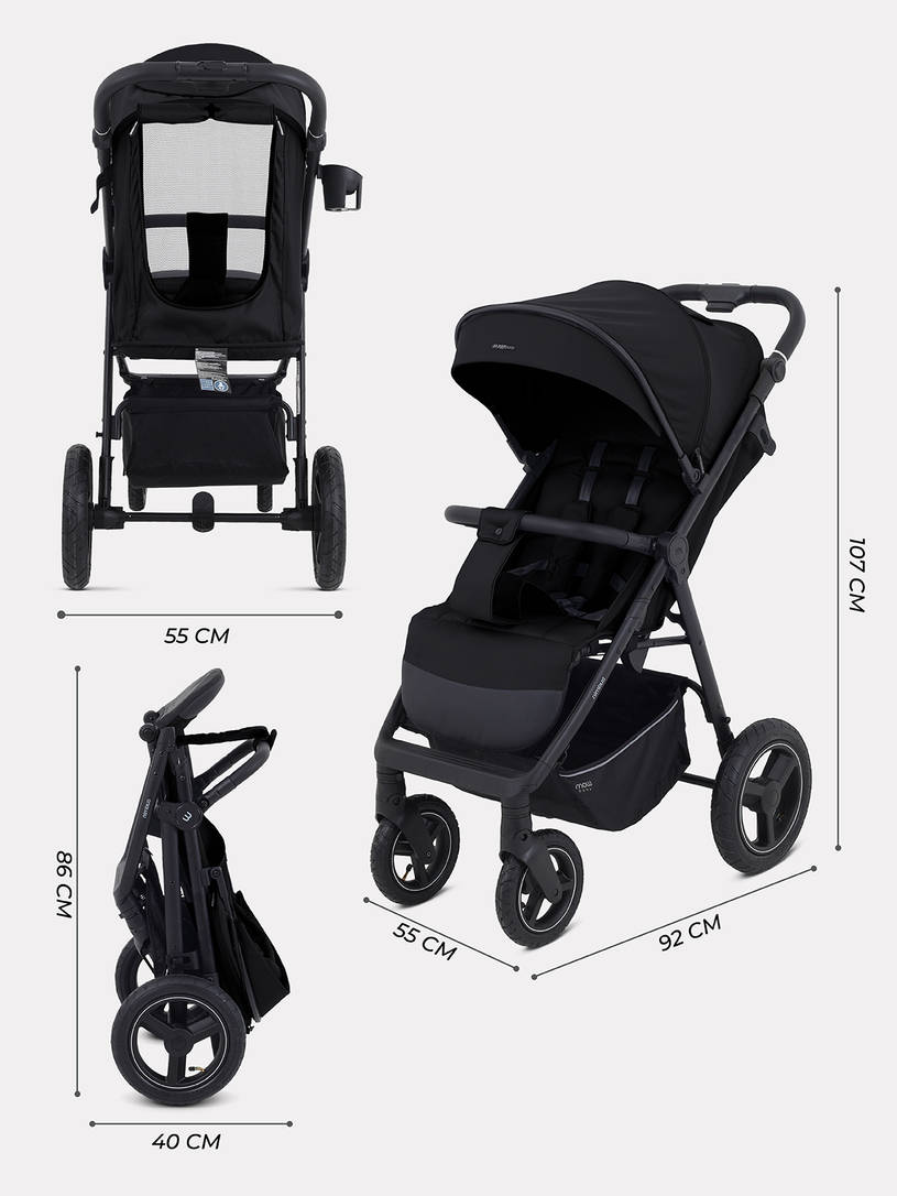 Коляска прогулочная Mowbaby Nimbus Air Black