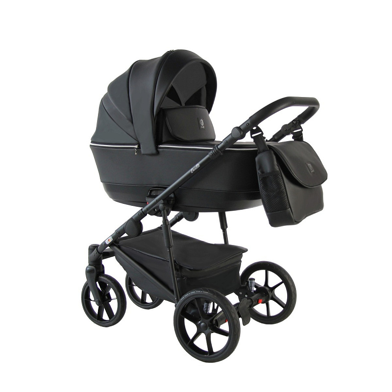 Детская коляска Sevillababy Tisso 2 в 1 черный экокожа
