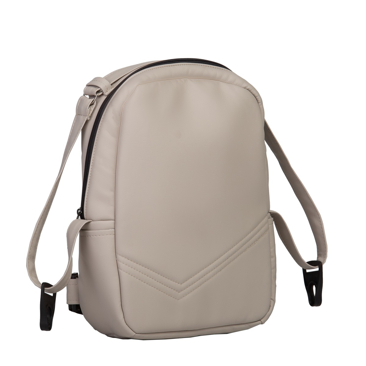 Коляска 2 в 1 Indigo Mio Eco, 02 (Светло-бежевая кожа)