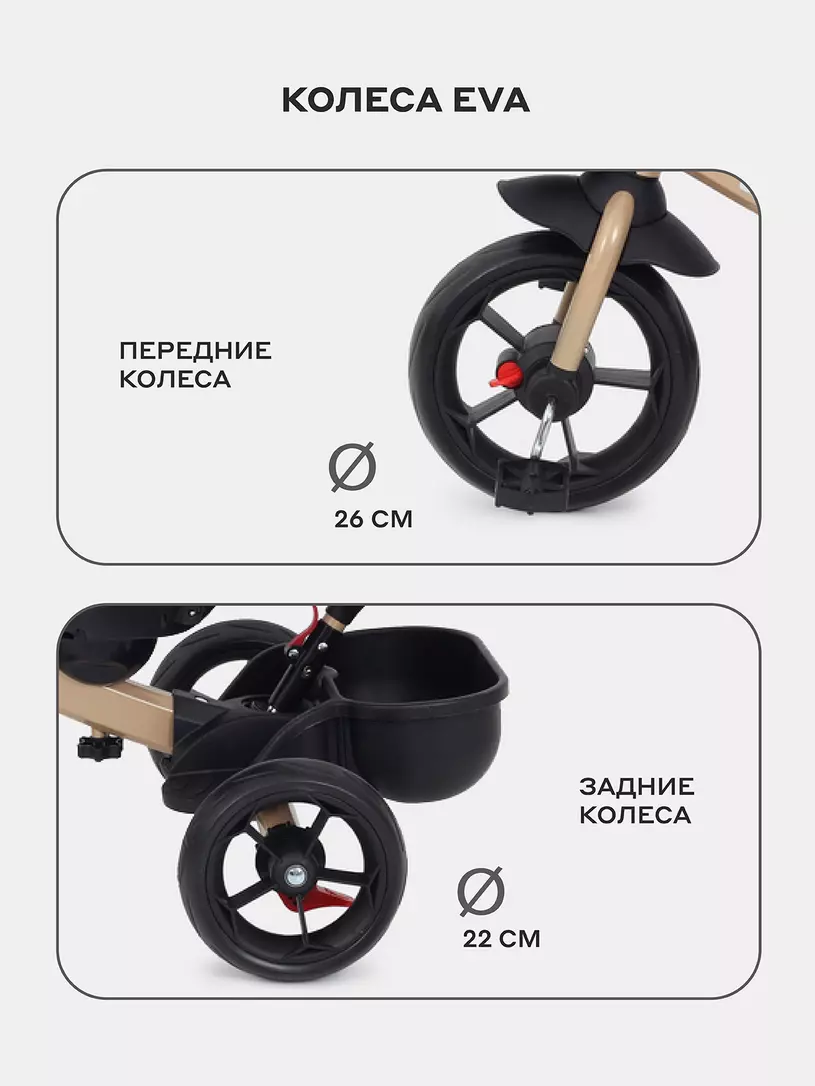 Велосипед трехколесный Rant basic Ghost Beige