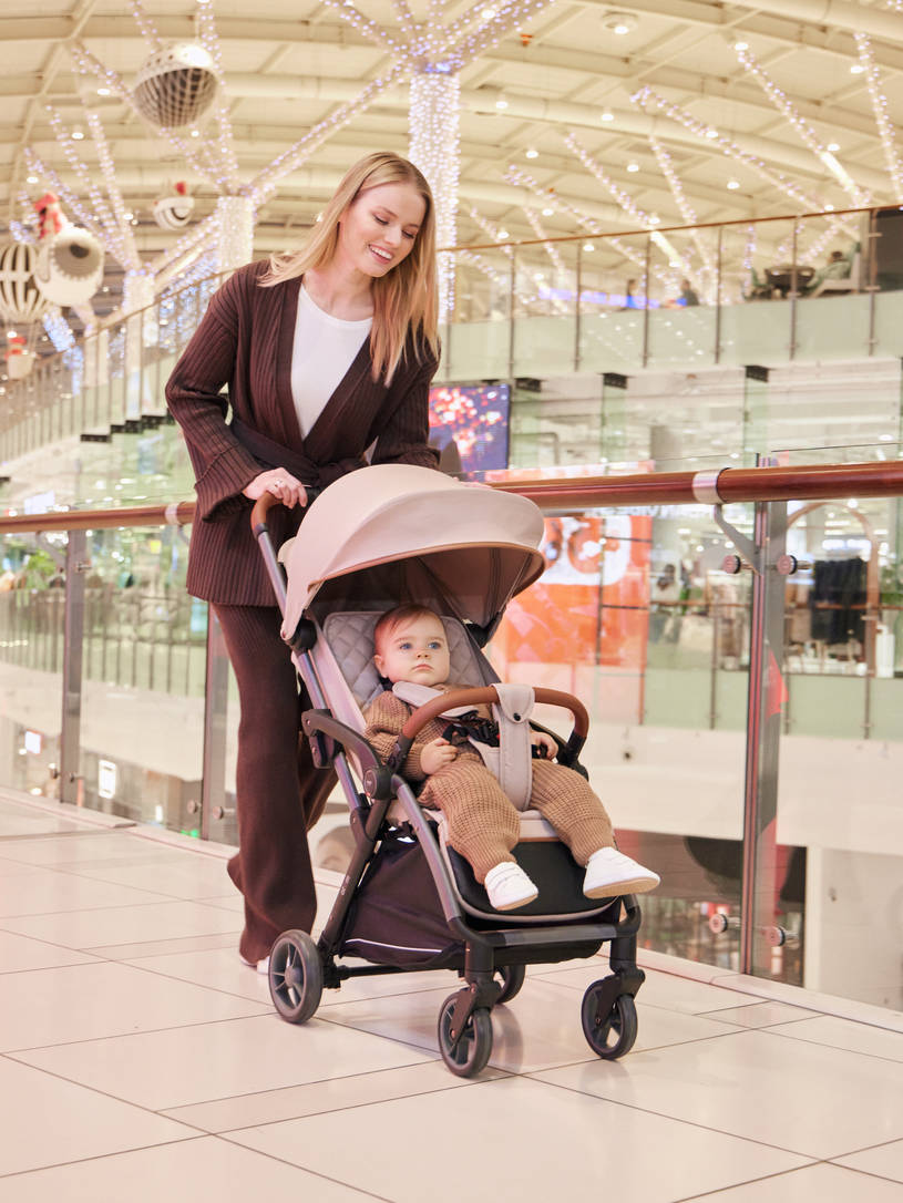 Коляска прогулочная Mowbaby Atom Beige