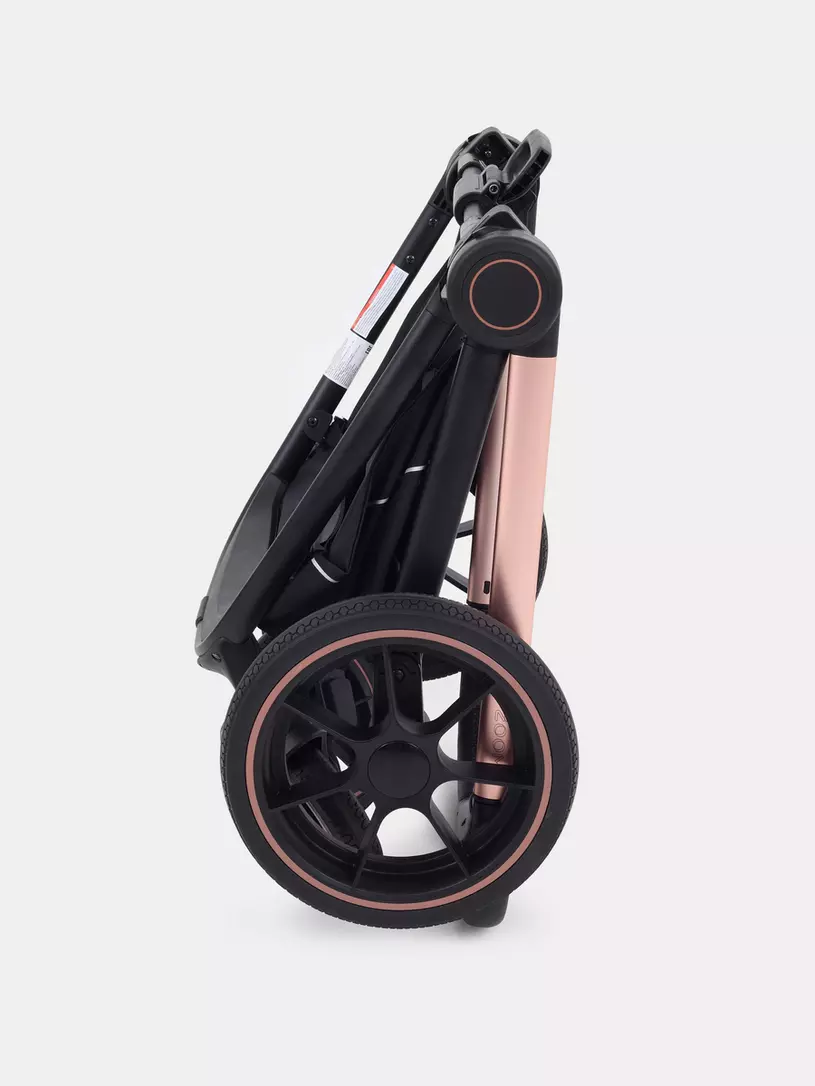 Коляска 3 в 1 Mowbaby Zoom PU gold cacao brown