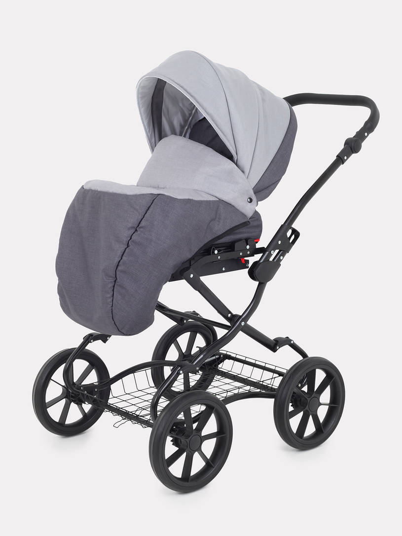Коляска 2 в 1 Rant Dream Classic 2024 02 темно-серый - светло-серый
