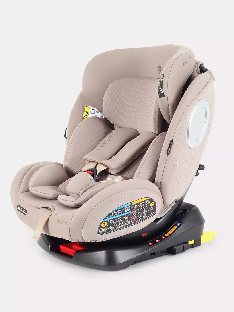 Автокресло Rant Basic Twist Next isofix группа 0+/1/2/3 (0-36 кг) Beige