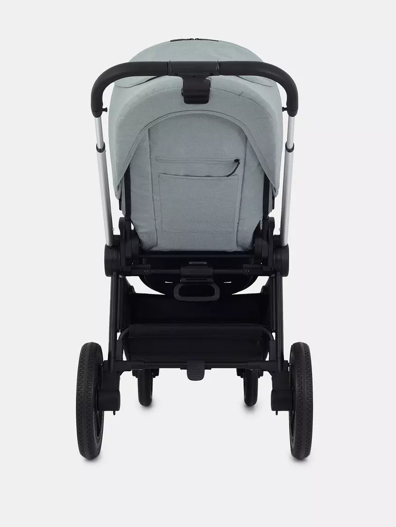 Коляска 3 в 1 Mowbaby Zoom Silver 2025 green tea