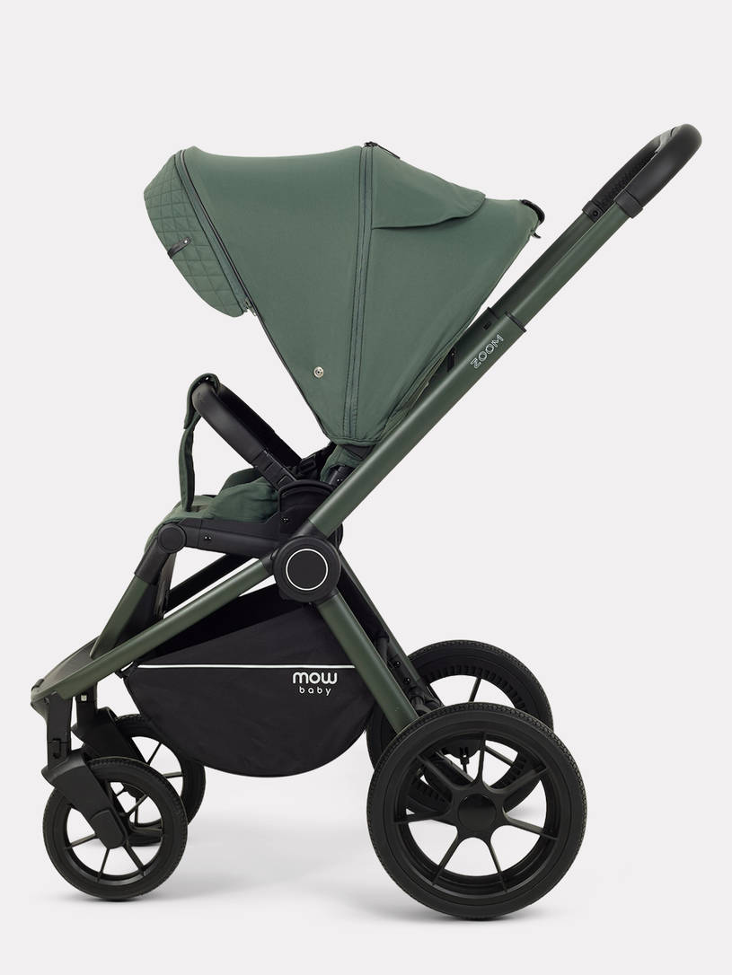 Коляска 3 в 1 Mowbaby Zoom PU Forest green
