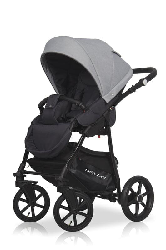 Коляска 3 в 1 Riko Basic Bella 01 серый