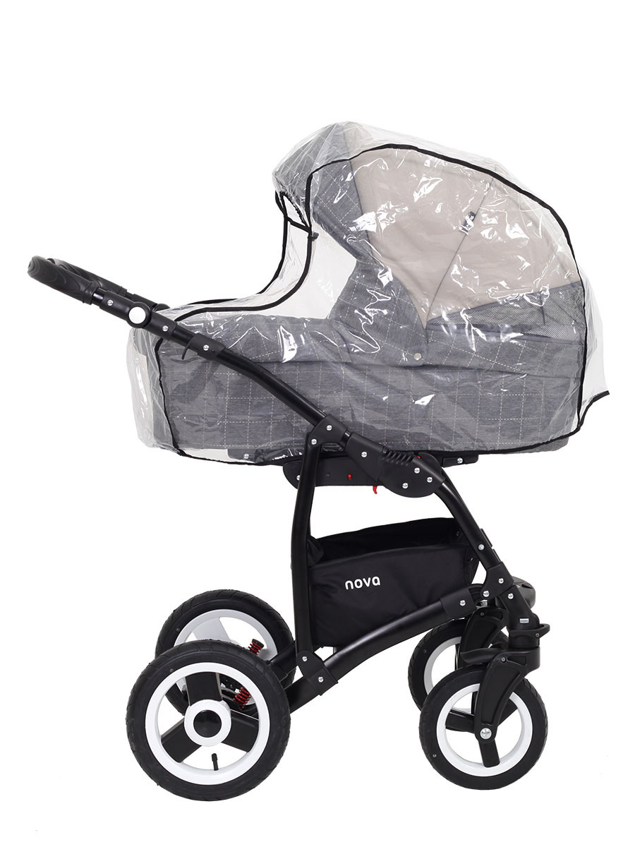 Коляска 3 в 1 Rant Nova 03 серый-бежевый