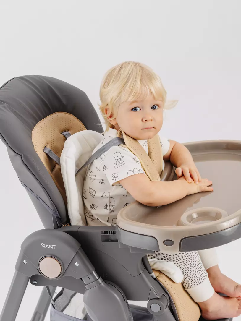 Стульчик для кормления Rant Cafe grey-beige