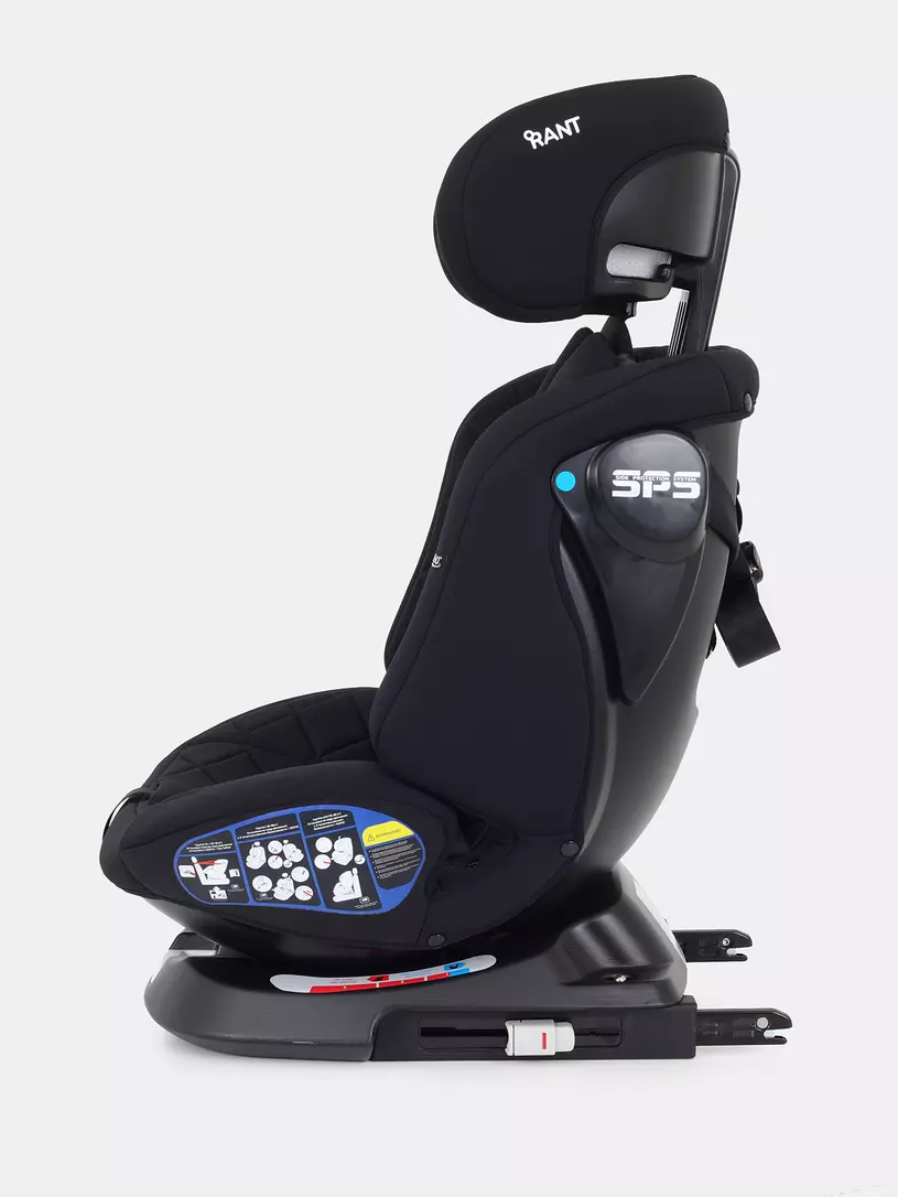 Автокресло Rant Nitro Plus isofix 0/1/2/3 (0-36 кг) Black