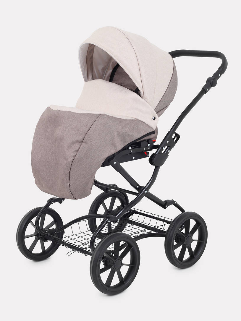 Коляска 2 в 1 Rant Dream Classic 2024 09 коричневый-бежевый