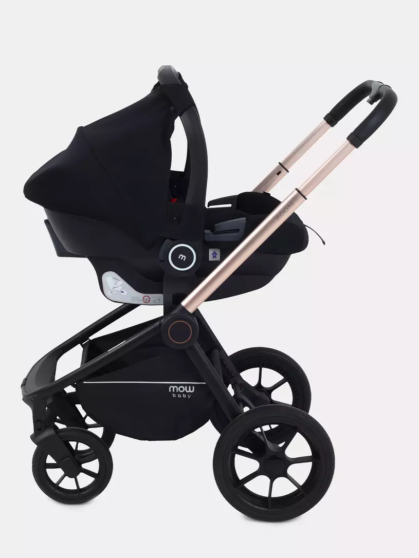 Коляска 3 в 1 Mowbaby Zoom Gold 2025 cacao brown