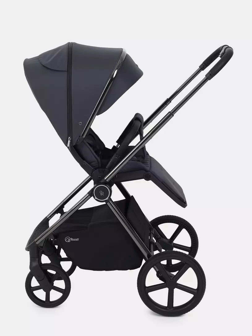 Коляска 2 в 1 Rant Teo Black Chrome Graphite