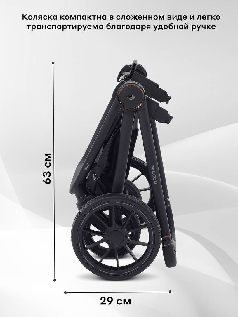 Коляска 2 в 1 Rant Falcon Neo Black