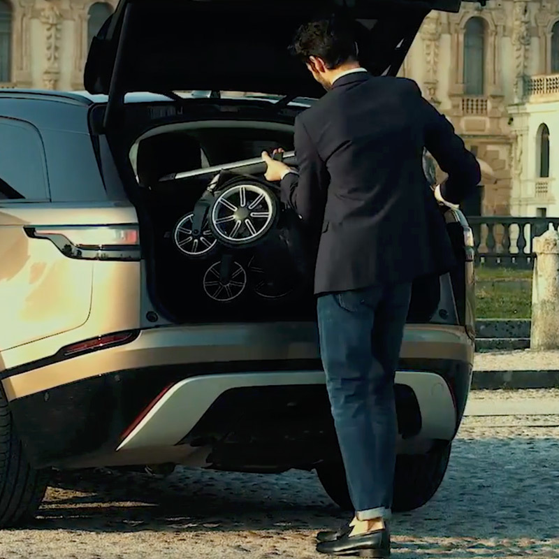 Коляска 2 в 1 Inglesina Aptica New с подставкой под люльку Stand Up, Satin Grey