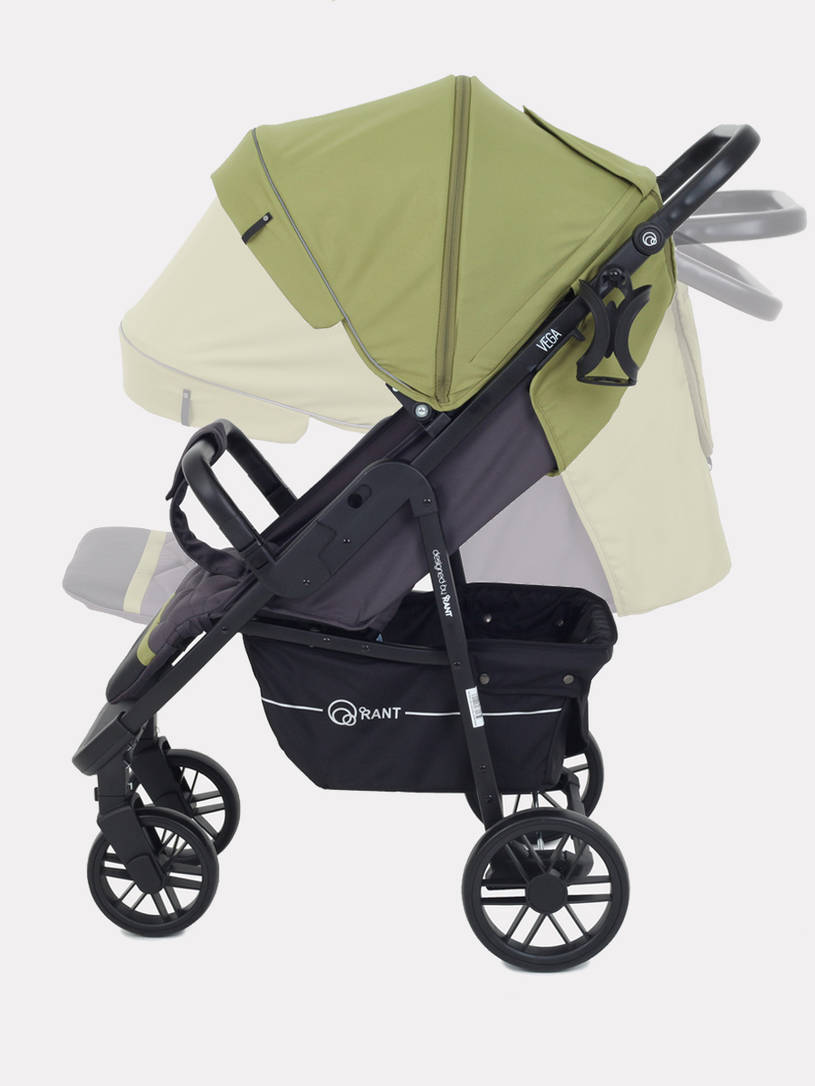 Коляска прогулочная Rant Vega Star Greek Olive. Цвет: Оливковый