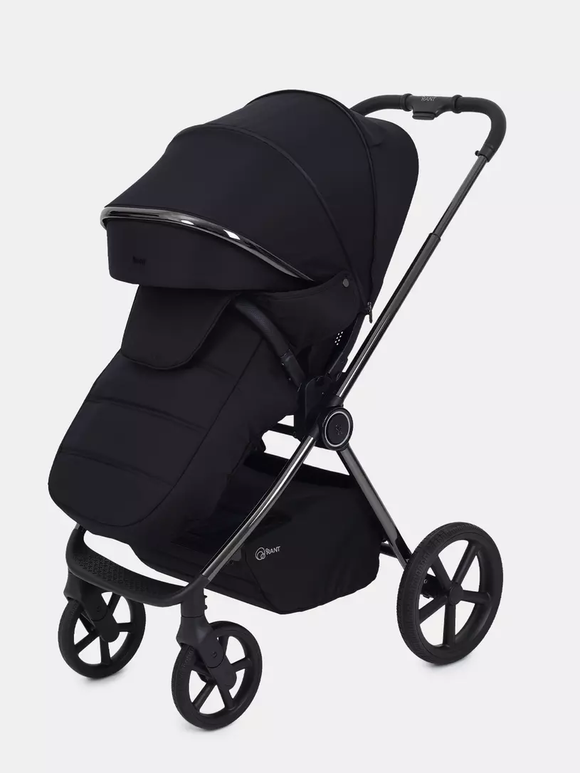 Коляска 2 в 1 Rant Teo Black Chrome Black
