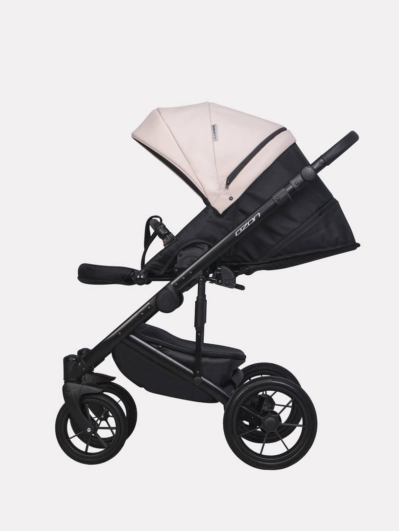 Коляска 3 в 1 Riko Basic Ozon Pastel 01, Розовый