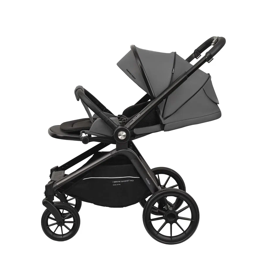 Коляска 2 в 1 Indigo SOLAR серый