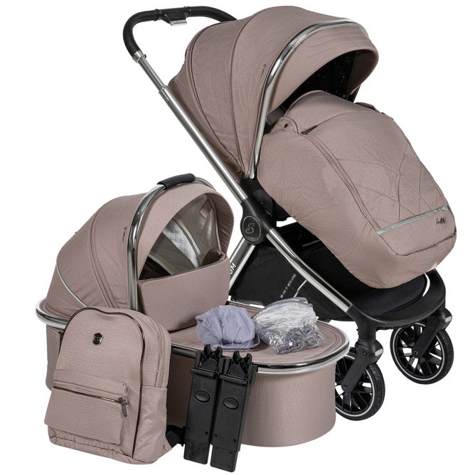 Детская коляска Sevillababy Tinum 2 в 1 Beige/бежевый