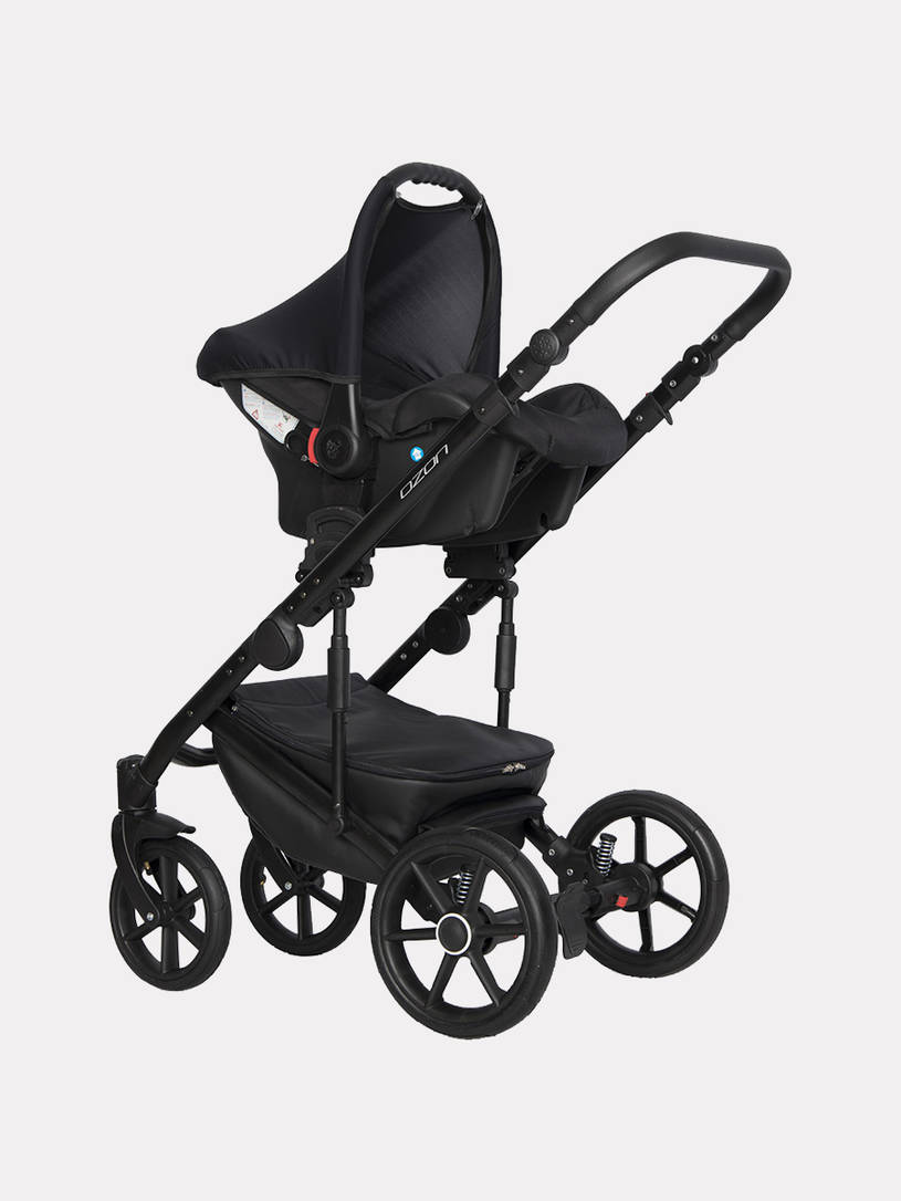 Коляска 3 в 1 Riko Basic Ozon Pastel 01, Розовый