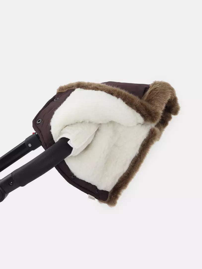 Муфта для рук на коляску Топотушки Престиж коричневый