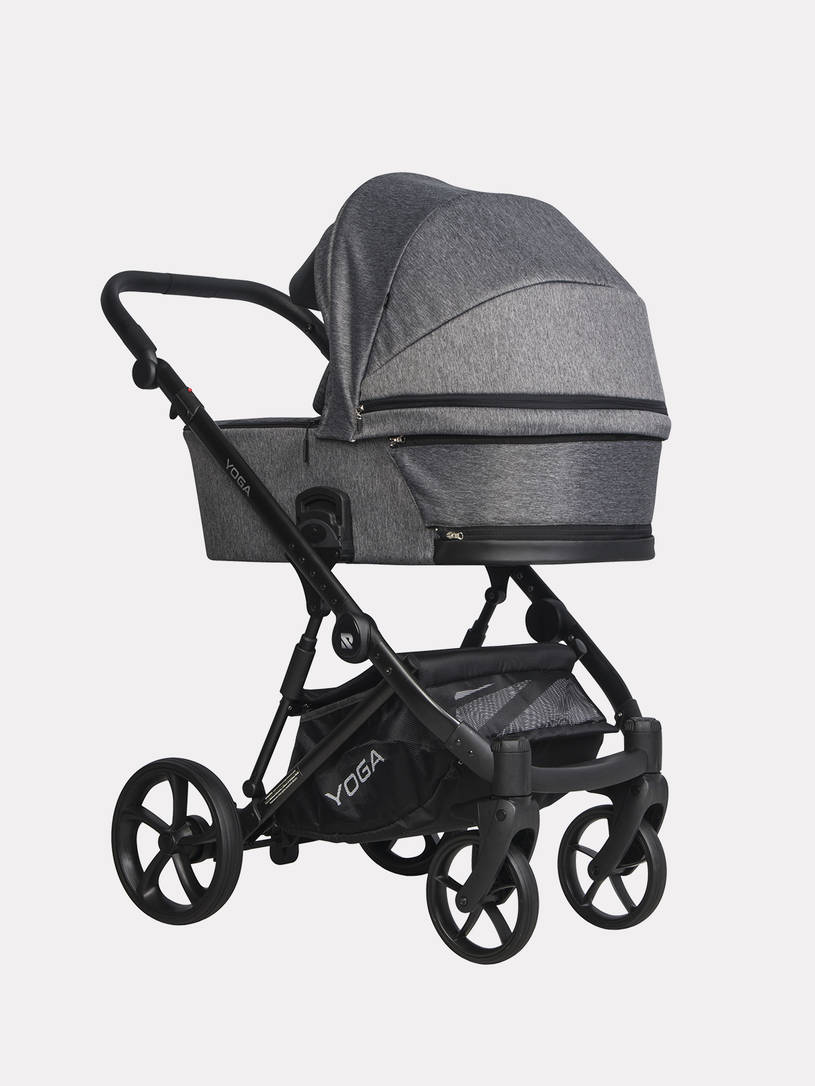 Коляска 2 в 1 Riko Basic YOGA, 01 ГРАФИТ