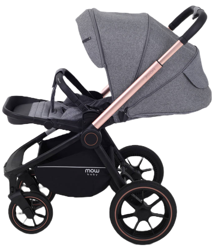 Коляска 3 в 1 MOWBaby ZOOM PU RA087 Gold Grey