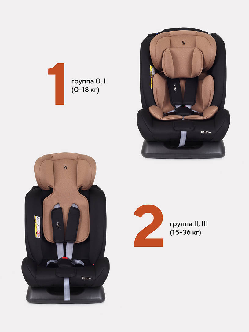 Автокресло Rant Basic Unity 0/1/2/3 (0-36 кг) Beige