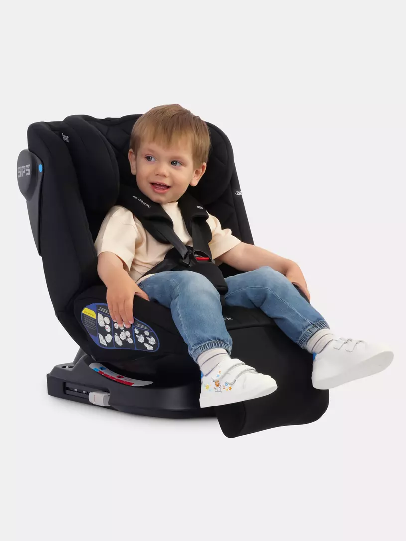 Автокресло Rant Nitro Plus isofix 0/1/2/3 (0-36 кг) Black