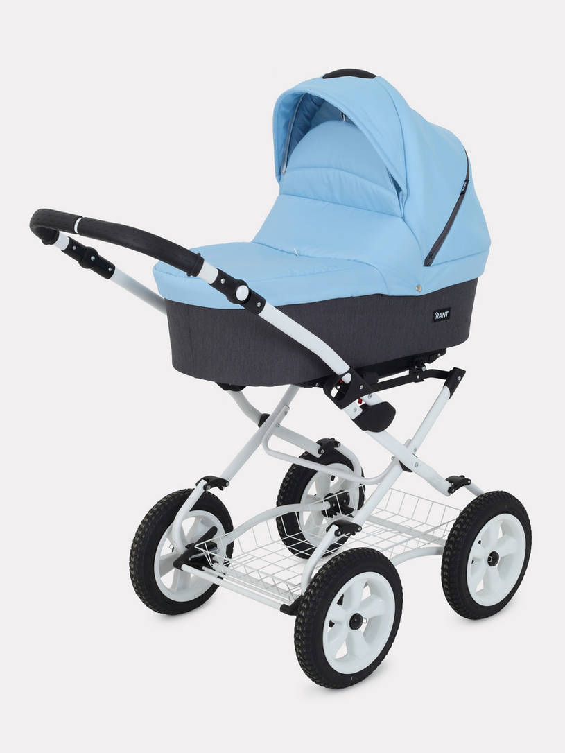 Коляска 2 в 1 Rant Dream Classic 09 серый-голубой