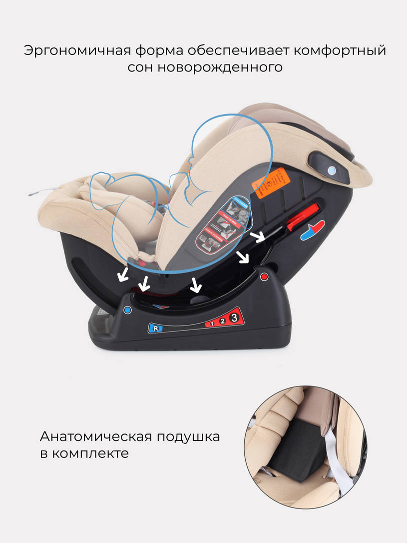 Автокресло Rant Matrix Active Line 0/1/2/3 (0-36 кг) Beige