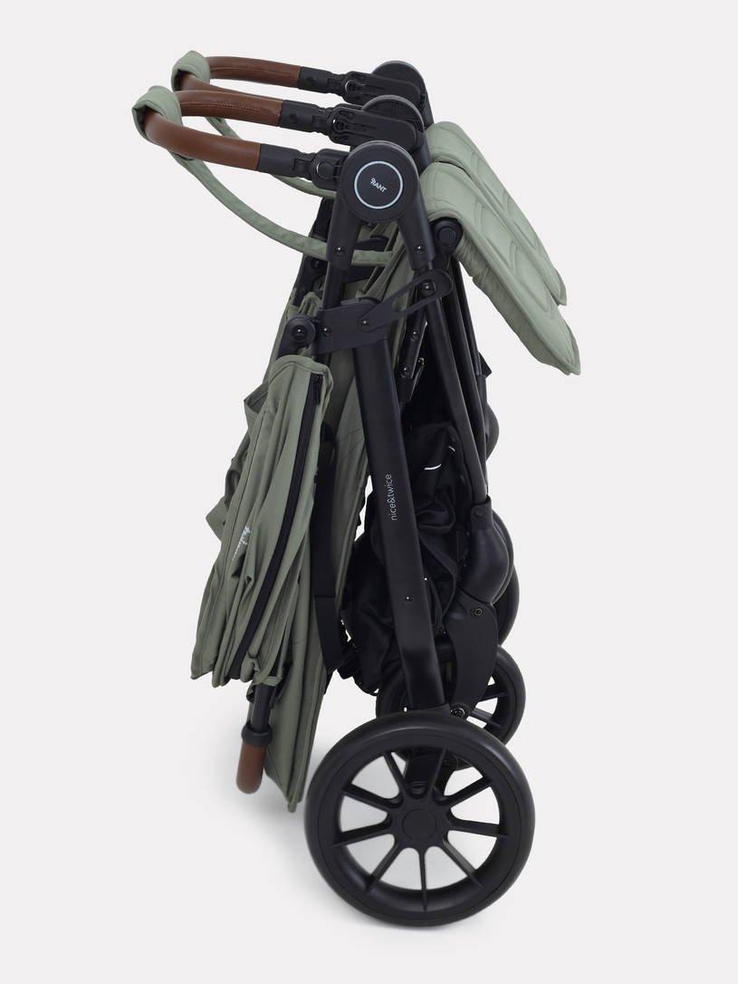 Коляска прогулочная для двойни Rant Twinny Olive 2025