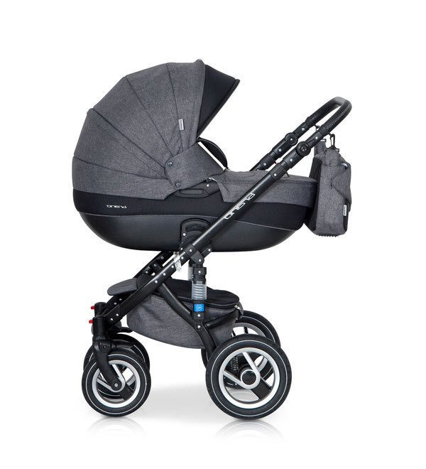 Коляска 2 в 1 Riko Bruno 01 серый