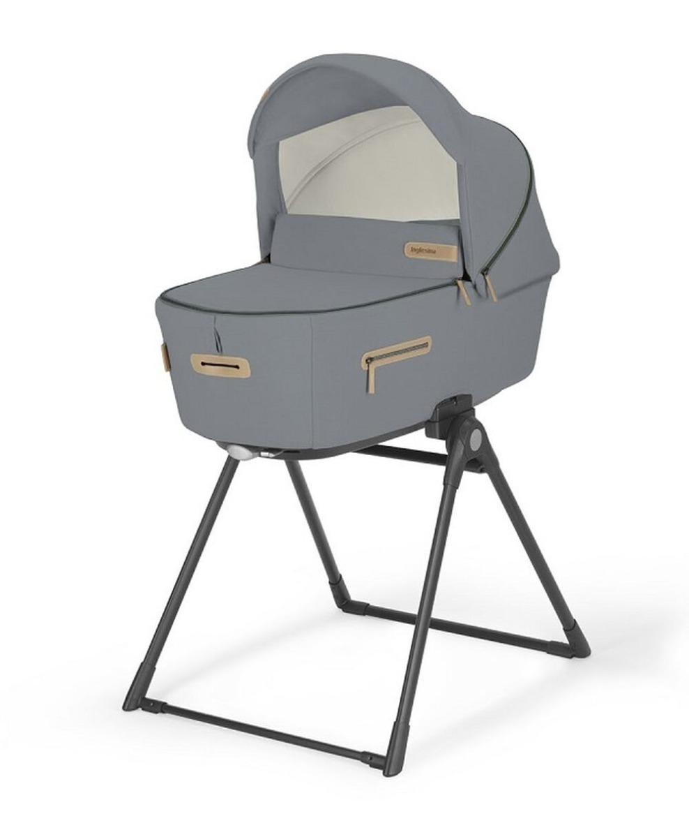 Коляска 3 в 1 Inglesina Electa Element c подставкой под люльку Stand Up, Paper Blue