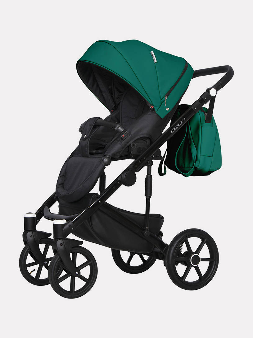 Коляска 2 в 1 Riko Basic Ozon Ecco 22 изумрудный