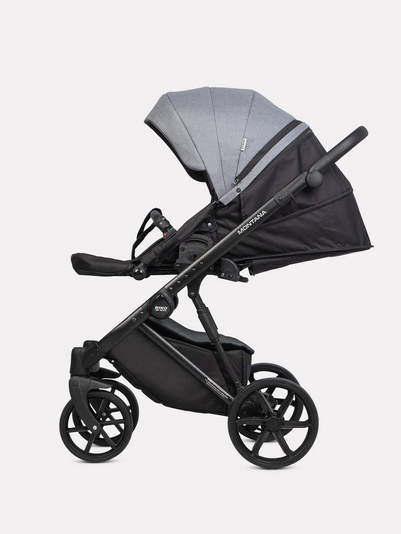 Коляска 2 в 1 Riko Basic Montana Plus 40 Graphite