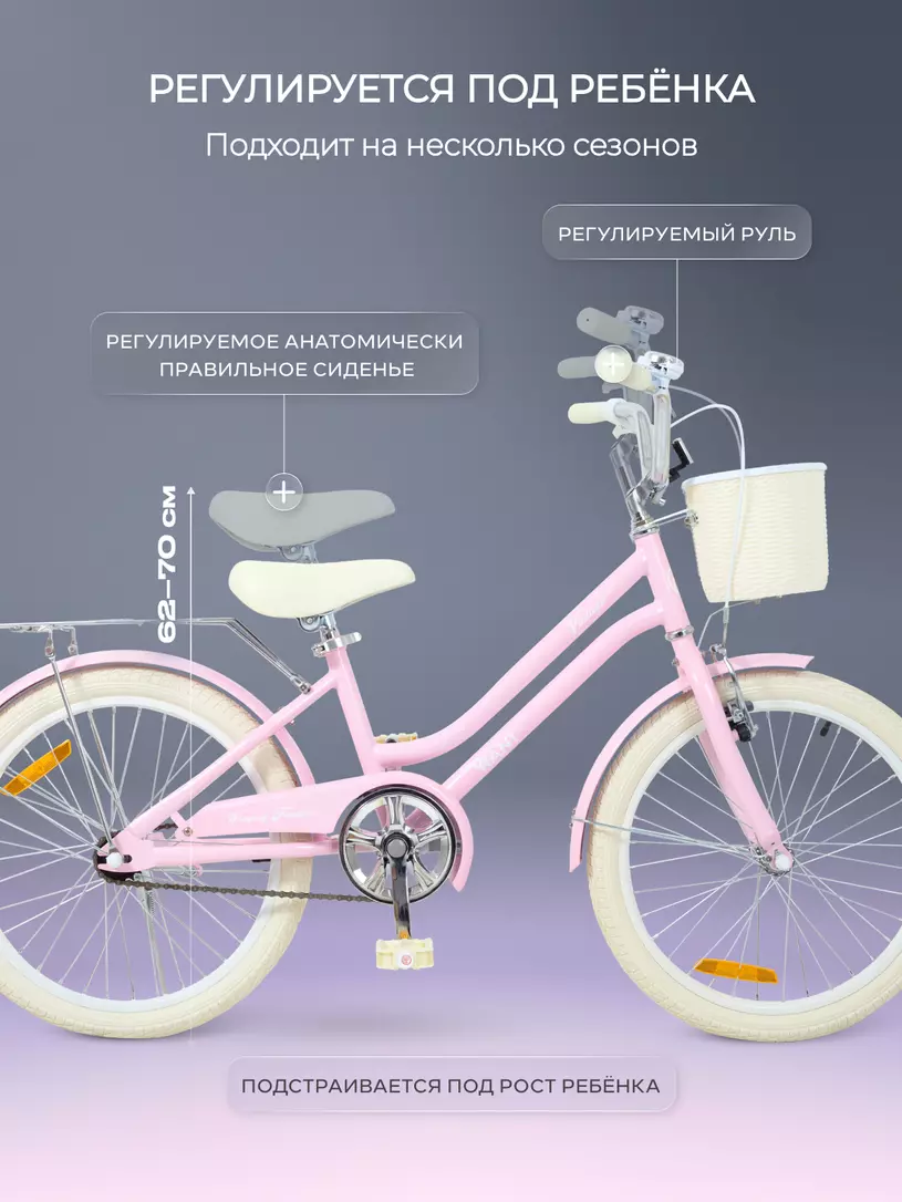 Велосипед 2-колесный Rant Vintage 20 Pink
