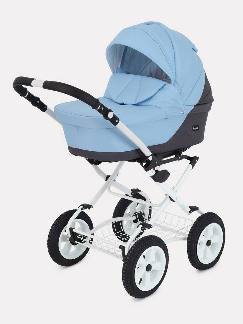 Коляска 2 в 1 Rant Siena Classic 12 серый-голубой