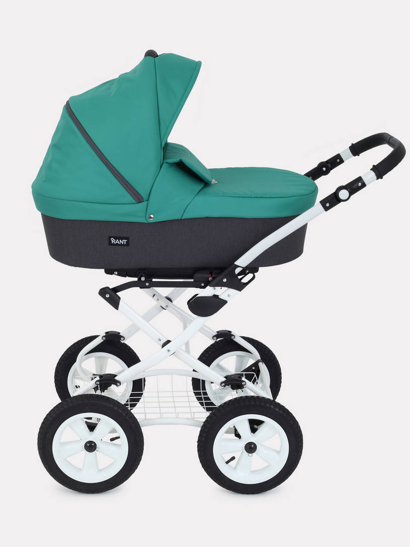 Коляска 2 в 1 Rant Dream Classic 08 серый-темно-зеленый