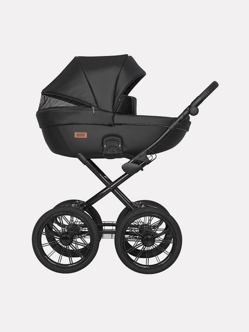 Коляска 2 в 1 Riko Basic Aicon Ecco Prestige 01 черный