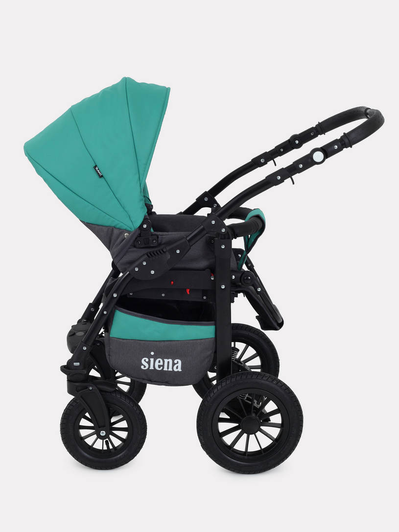 Коляска 3 в 1 Rant Siena 11 серый-темно-зеленый