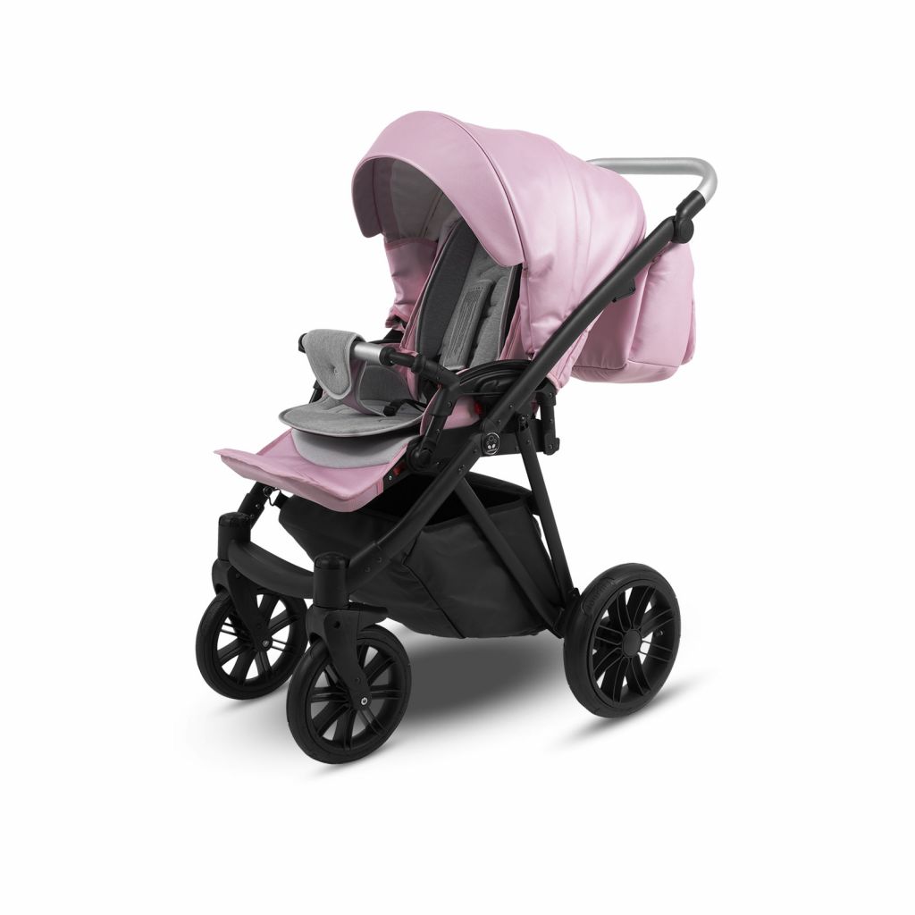 Коляска 2 в 1 Camarelo Zeo Eco, Пудровая кожа (ZEO-02)
