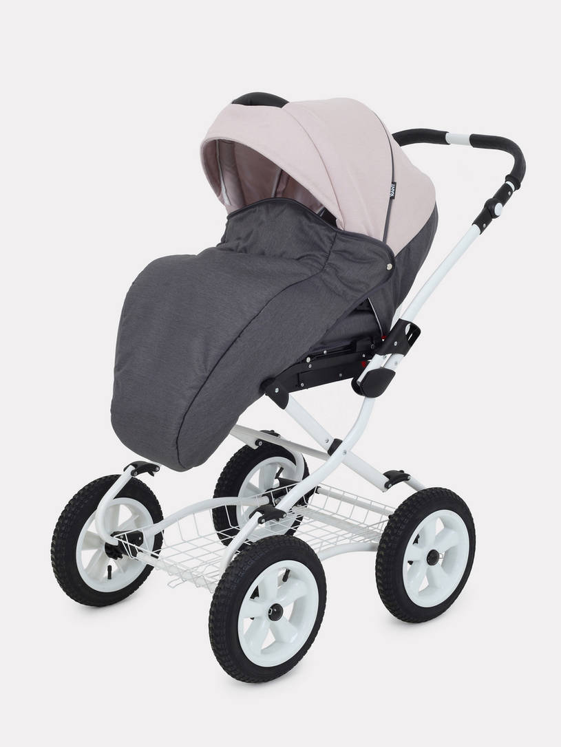 Коляска 2 в 1 Rant Dream Classic 03 серый-розовый