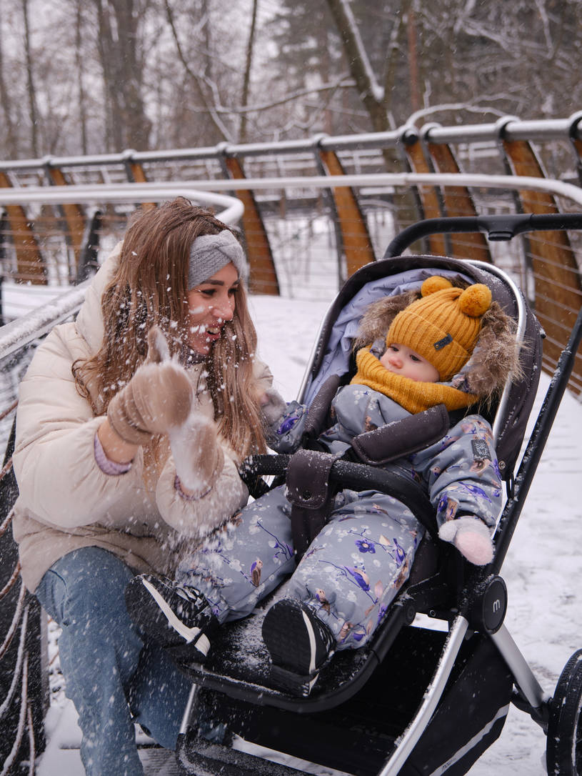 Коляска 3 в 1 Mowbaby Tilda Carbon