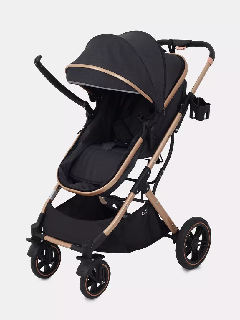 Коляска-трансформер 3 в 1 Mowbaby Jasper Gold black